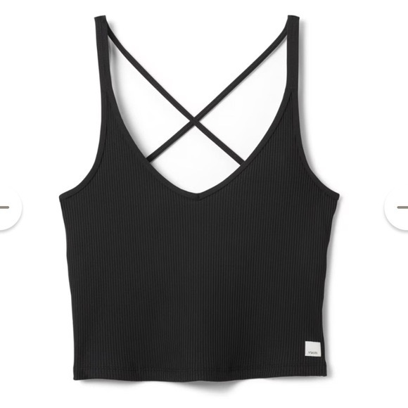 Vuori rib crop tank top with built in bra Women’s XS - Picture 2 of 9